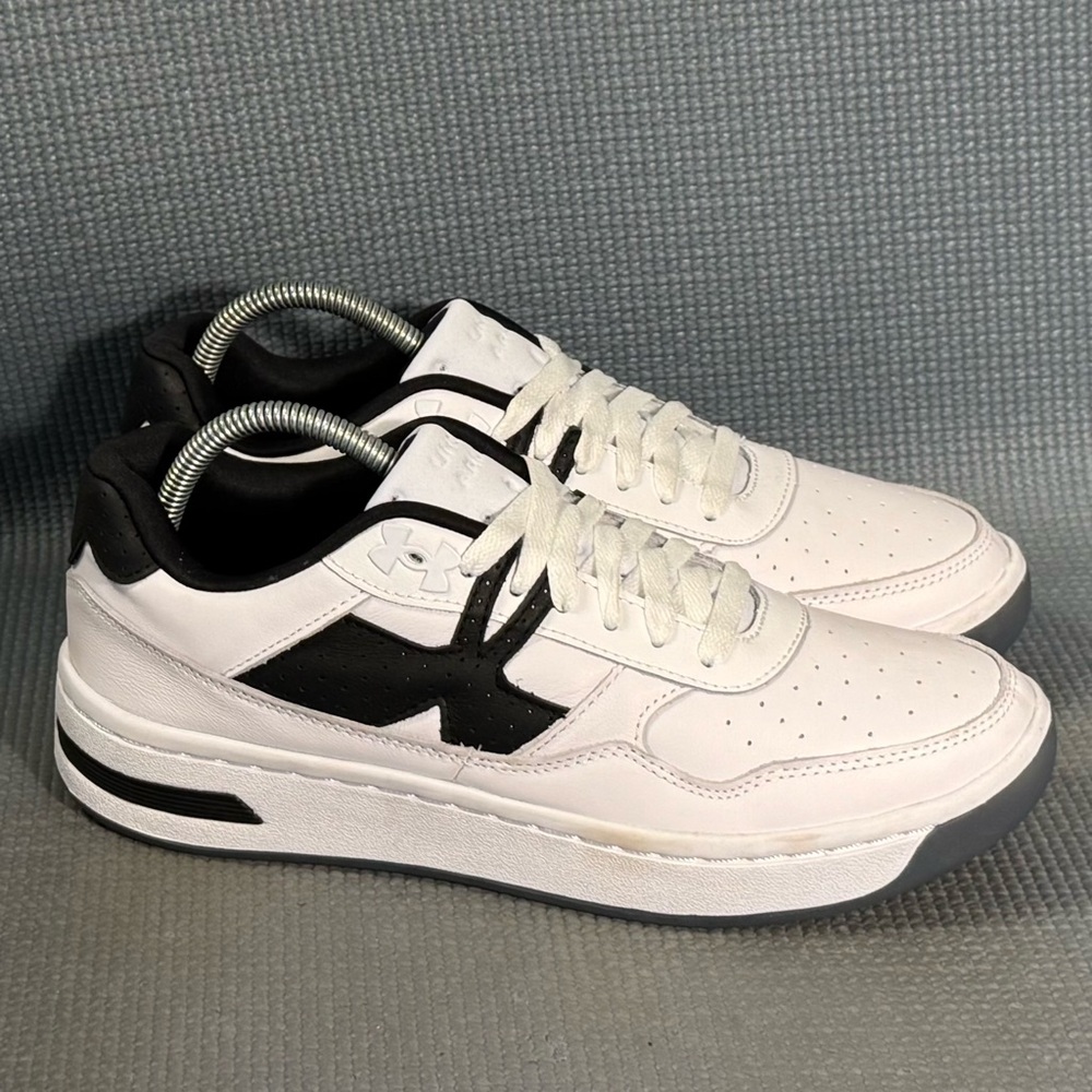 Under Armour Men’s UA Court 96 ‘White Black’ Sneakers‎ Size 9